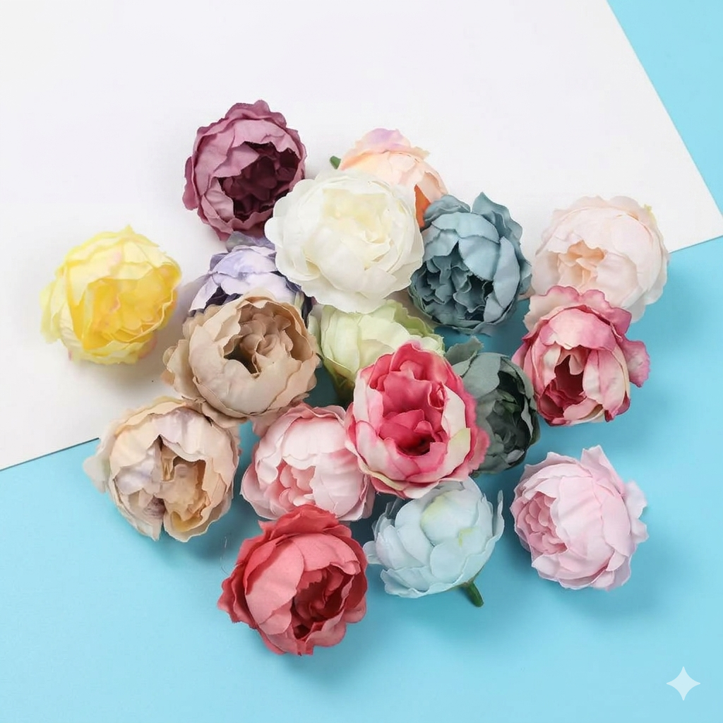 Kuntum Bunga Peony Renda
